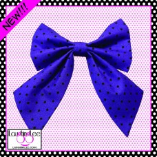 Halloween Purple Dots Sailor Bow