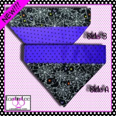 Spider Webs Over Collar Pet Bandana