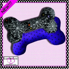 Spider Webs Stuffed Dog Bone Toy