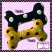 Ladybug Stuffed Dog Bone Toy