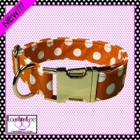 Orange with White Polka Dots Collar Orange with White Polka Dots Collar