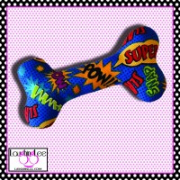 Super Pup Stuffed Dog Bone Toy