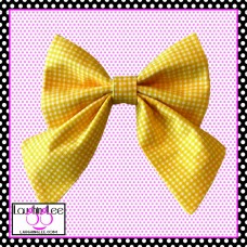 Yellow Check Sailor Bow